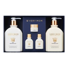 VERY MOM Seed Ceramide Premium Set – Baby Body Wash & Lotion with Travel Kit, Natural Ceramide Care for Delicate & Sensitive Skin _ Made in KOREA