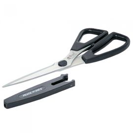 [PEACE] P-210S Household Scissors with Safety Cap | 89mm Stainless Blade | Anti-Bacterial Grip | Protective Sheath Included | Made in Korea