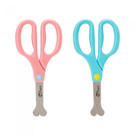 [PEACE] Kids-Sarang Safety Scissors | Blade-Free Kid-Safe Design | Fully Rounded Edges | Ergonomic Grip | Random Color | Made in Korea