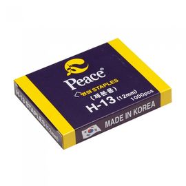 [PEACE] Heavy-Duty Staple Pins H-13 (12mm) | 1,000 pcs | High Carbon Steel | High Penetration | Made in Korea