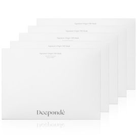 Deepondé Signature Origin 100 Mask (5 Sheets) – Tremella Mushroom Elasticity Mask, Vegan Biodegradable Collagen Sheet, Deep Hydration & Pore Care, Sensitive Skin Friendly _ Made in KOREA Deepondé Signature Origin 100 Mask (5 Sheets) – Tremella Mushroom Elasticity Mask, Vegan Biodegradable Collagen Sheet, Deep Hydration & Pore Care, Sensitive Skin Friendly _ Made in KOREA