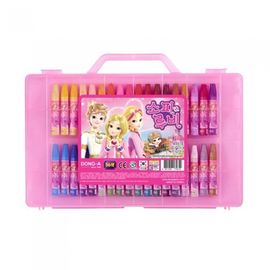 DONG-A Oil Pastels 36 Colors for Girls | Pink Character Case | ACMI, CE, KC Certified Safety | Vibrant & Smudge-Proof | Made in Korea