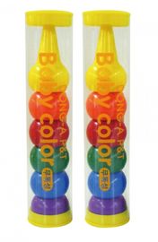 DONG-A Baby Color Finger Crayons 6 Colors (Set A) | Non-Smudge Play Crayons | Clear Case | ACMI & CE Certified | Made in Korea