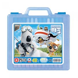 DONG-A BACKKOM Oil Pastels 48 Colors for Boys | Blue Character Case | ACMI, CE, KC Certified Safety | Vivid & Blendable | Made in Korea