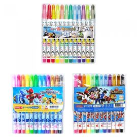 DONG-A BACKKOM Scented Felt-Tip Pens 12 Colors for Boys | Sweet Fruit Fragrance | ACMI, CE, KC Certified Safety | Long-Lasting Airtight Cap | Made in Korea