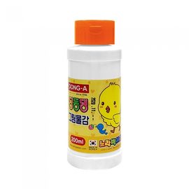 DONG-A DingDongDang Washable Poster Paint 200ml Orange | ACMI Certified Safety | Vibrant Secondary Color | Made in Korea