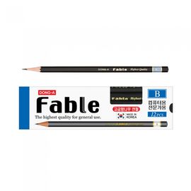 DONG-A Fable Professional Graphite Pencils 12pcs | HB, B, 2B, 4B Options | Premium Art & Office Grade | Smooth & Break-Resistant | Made in Korea