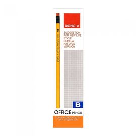 DONG-A Office Eraser Pencils 12pcs | HB, B, 2B Options | Premium Graphite Lead | Smooth Writing | Made in Korea