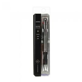 MUNHWA Metal 3-Color Ballpoint Pen 0.7mm | Low Center of Gravity | German Ink | 3 Luxury Colors | Made in Korea