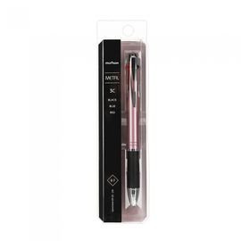 MUNHWA Metal 3-Color Ballpoint Pen 0.7mm | Low Center of Gravity | German Ink | 3 Luxury Colors | Made in Korea