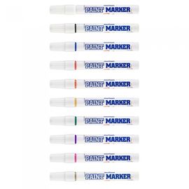 MUNHWA Paint Marker | 4.5mm Bullet Tip | Multi-Surface Permanent Marker | 11 Colors | Made in Korea