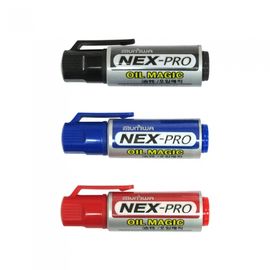 MUNHWA Cap Magic Oil Marker | 8mm & 4mm Chisel Tip | Permanent Multi-Surface Marker | Made in Korea