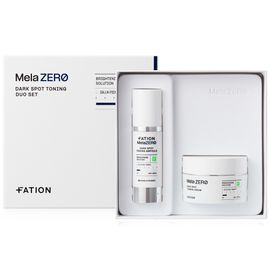FATION Melazero Dark Spot Toning 2-Piece Skincare Set Ampoule 32ml and Cream 50ml Dong-A Pharm Patented Brightening Kit _ Made in KOREA