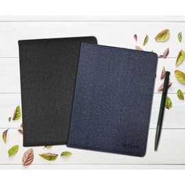 Guy Laroche B5 Business Binder Note & Pen Set | Premium PU Leather Organizer | Refillable Notebook | Black & Blue _ Made in Korea