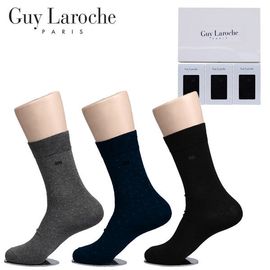 Guy Laroche Men’s Dress Socks GL-S-D3 (Color Random) – 3 Pair Set, dot pattern, Combed Cotton, Crew Socks for Men for Casual Business & Formal Attire _ Made in KOREA