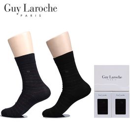 Guy Laroche Men’s Dress Socks 2P Set GL-S-R2 – Combed Cotton, Crew Socks for Men for Casual Business & Formal Attire _ Made in KOREA