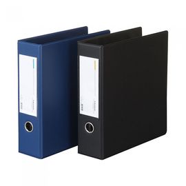 Munhwa Professional PVC Vinyl 3-Ring D-Ring Binder B649A-71 | 2-Inch (7.5cm) | Black | High-Frequency Welded | Made in Korea
