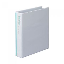 Munhwa Clear View 3-Ring D-Ring Binder B749-71 | 1.5-Inch (5cm) | White PVC | Professional Catalog Binder | Made in Korea