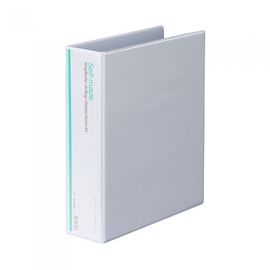 Munhwa Clear View 3-Ring D-Ring Binder B749B-7 | 2.5-Inch (10cm) | White PVC | Jumbo Capacity Catalog Binder | Made in Korea
