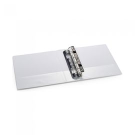 Munhwa Clear View 3-Ring D-Ring Binder B749B-7 | 2.5-Inch (10cm) | White PVC | Jumbo Capacity Catalog Binder | Made in Korea