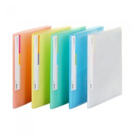Munhwa Ultra-Slim Clear Pocket File F428-7 | A4 Size | 10 Pockets | 5 Color Options | Lightweight Presentation Folder | Made in Korea