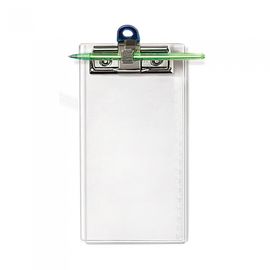 Munhwa File F913-1 Compact A4 Transparent Receipt Clipboard with Pen Holder and Hanging Hole Made in Korea
