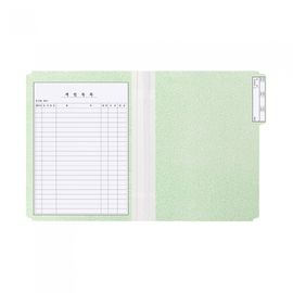 Munhwa Reinforced Cloth Spine Folder (Cheongcheon File) A4 MKM Green | 10 Packs | Adjustable Spine with Index System | Heavy-Duty Coated Manila Paper | Made in Korea