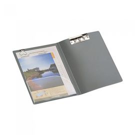 Munhwa Multi Lever-Clip Punchless File F433-7 | A4 | Left-Side Heart Clip & Side Pocket | 6 Color Options | No-Hole Binding | Made in Korea