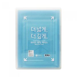 Munhwa File F990-7 Slim Wide A4 Document Case Small 30mm Spine Fits Clipboards with Secure Snap Closure Made in Korea