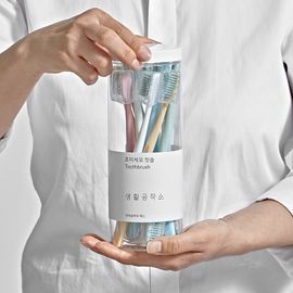 Seanghwal Gongjakso 0.18mm Ultra Fine Bristle Toothbrush 12EA Family Pack with Individual Hygiene Caps