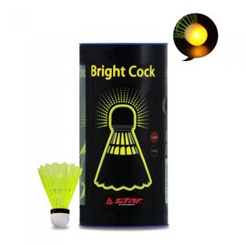 Star Sports Bright Glowing Shuttlecock DBJS00001 (2-Pack) Night-Play Nylon Shuttlecock with On/Off Switch and Lithium Battery