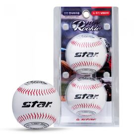 Star Sports Soft Training Baseball WB6019 2-Piece Set Safe Rubber Construction with Realistic Stitching for Youth and Beginners
