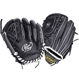 Star Sports Baseball Glove Power Play WG-4100L5-03 11.5-inch Trendy Black Lightweight Synthetic Leather for Right-Handed Throwers