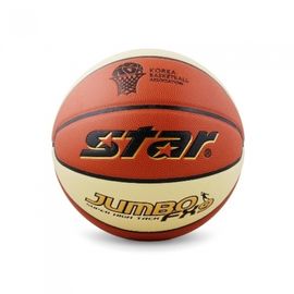Star Sports Basketball Jumbo FX9 Size 7 BB427-25 Ivory KBA Official Certified 9-Panel Patented Design Premium Microfiber Synthetic Leather