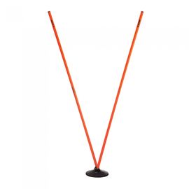 Star Sports Soccer Dribble Training Set SA600-06 Professional Agility Pole Set (6 Rubber Bases + 12 Poles) for V-Type and I-Type Drills