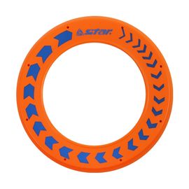 Star Sports Ring Frisbee NXX107 Orange Soft PU Safety Flying Disc for Beginners and Kids Lightweight Aerodynamic Design 25cm