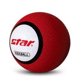Star Sports Kickball Size 27cm CB869-04 Red High-Elasticity Safety Rubber Ball for School PE and Recreational Sports
