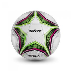 Star Sports The Captain Soccer Ball No. 5 SB8645T High-Elasticity EVA Foam Durable TPU Training Football (White)