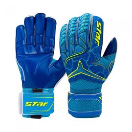 Star Sports Goalkeeper Gloves The Professional SG611M Medium Premium Latex Grip with 4-Finger Protection Spines and Air Mesh Ventilation