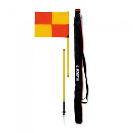Star Sports Soccer Corner Flag Set SN504 Detachable 4-Piece Set 170cm with Spring-Loaded Ground Spikes and Nylon Carry Bag