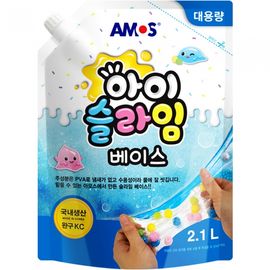 AMOS iSlime Base 2.1L Huge Bulk Clear Liquid Glue for DIY Slime Making Made in Korea
