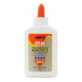 AMOS Professional Multi-Purpose Wood Glue 120g Strong Adhesive for Wood Paper Fabric Leather DIY Made in Korea