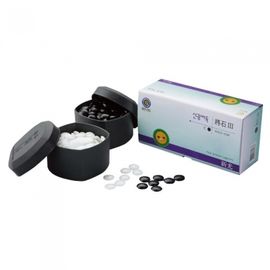 Shingwang Baduk Jangseok No.3 Premium Go Stones Set 361 Pieces 22x7mm for Baduk Clubs and Intermediate Players