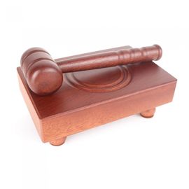 Six Brothers Authentic Mini Gavel Set HJNB050 Premium Bubinga Wood Compact Desktop Ornament Made in Korea