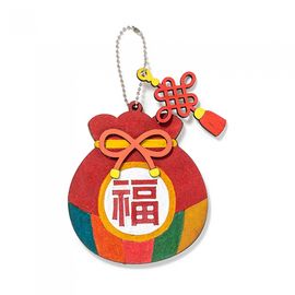 Minhwa Shop DIY Korean Lucky Pouch Hand Mirror Kit UDPWD1020 Traditional MDF Wooden Craft for Kids