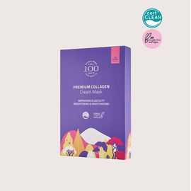 Dr.Orga Premium Centella Collagen Cream Mask Pack 5 Sheets for 48H Hydration and Anti-Aging Whitening Care _ Made in Korea
