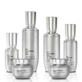 JINYYUM EGF Hyaluronic Acid 6-Piece Skincare Set for Intensive Hydration Brightening and Advanced Wrinkle Care Elasticity _ Made in Korea 