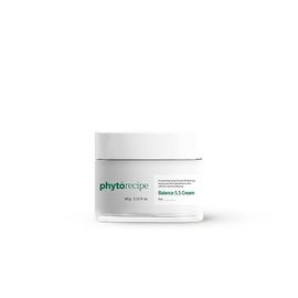 PHYTORECIPE Balance 5.5 Cream 60g Low pH Vegan Facial Moisturizer for Sensitive Skin Barrier Protection and Deep Soothing Care _ Made in Korea