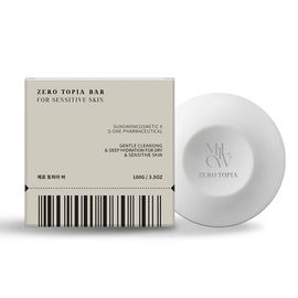 MILOW Zerotopia Face & Body Bar 100g Low pH Vegan Soap for Sensitive and Atopic Skin _ Made in Korea