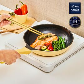 GIORNO FELICE Fresh-Up Ceramic Prime Shield 3X Coating Frying Pan 24cm Induction Compatible Non-Stick Lightweight